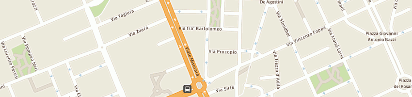 Mappa della impresa lavasecco ecologico bowe di della corte rachele a MILANO