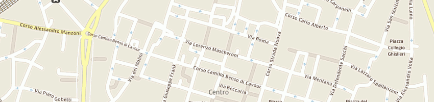 Mappa della impresa chiesa vescovile san giovanni domnarum a PAVIA