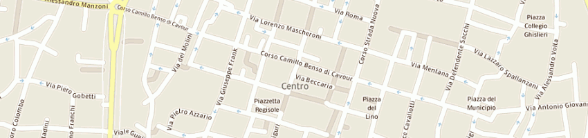 Mappa della impresa club 33 srl a PAVIA