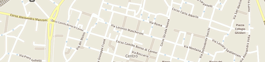 Mappa della impresa scuole pubbliche medie superiori a PAVIA