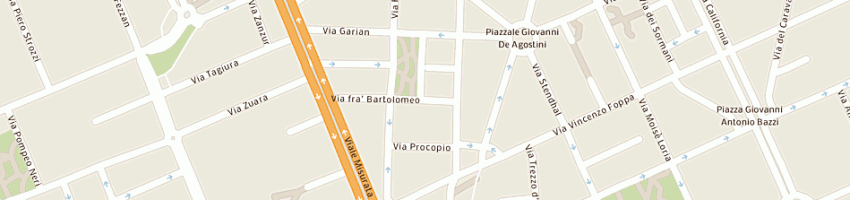 Mappa della impresa g e a srl a MILANO