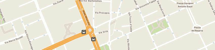 Mappa della impresa monza giovanni a MILANO