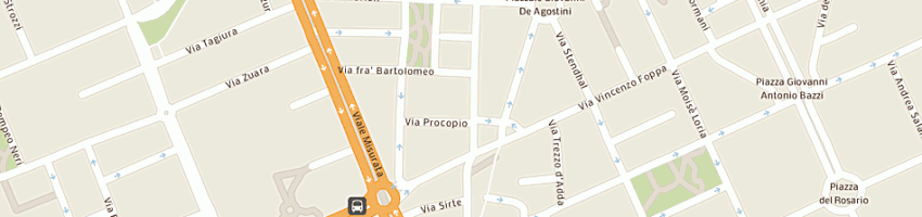 Mappa della impresa map service srl a MILANO