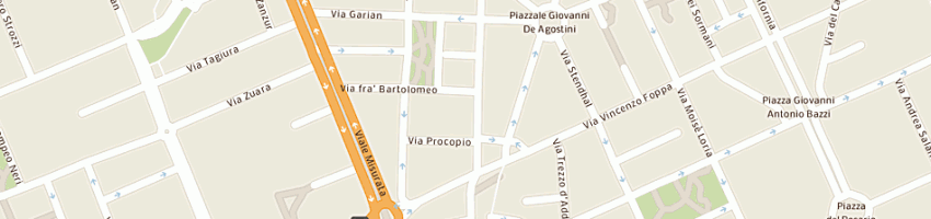 Mappa della impresa di bella ugo a MILANO