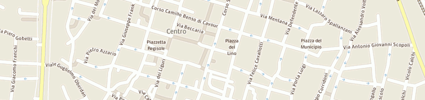 Mappa della impresa farmacia rovello carlo a PAVIA