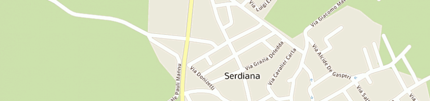 Mappa della impresa pizzeria 4 angeli di giulio e angelo sdf a SERDIANA