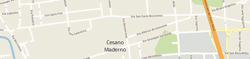 Mappa della impresa tognacca fratelli a CESANO MADERNO