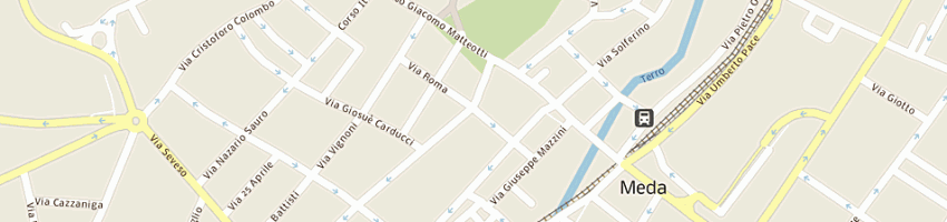 Mappa della impresa presotto diana a MEDA