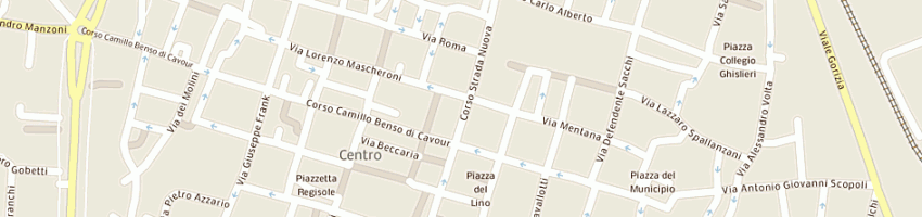 Mappa della impresa ottica gturconidi battiglia r e zucca s snc a PAVIA