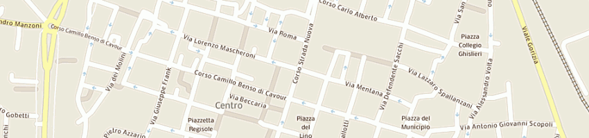 Mappa della impresa ente nazionale risi a PAVIA
