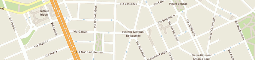 Mappa della impresa di latte donato a MILANO