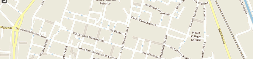 Mappa della impresa arredamenti bonini snc a PAVIA
