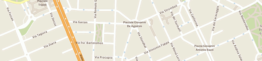 Mappa della impresa lavasecco ecologico a MILANO