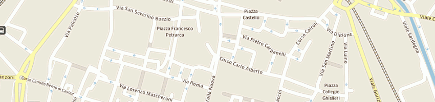 Mappa della impresa bar gusmaron a PAVIA