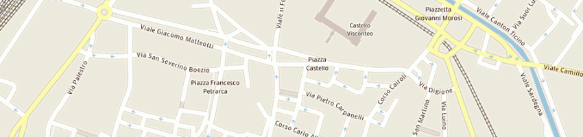 Mappa della impresa la gazzella a PAVIA