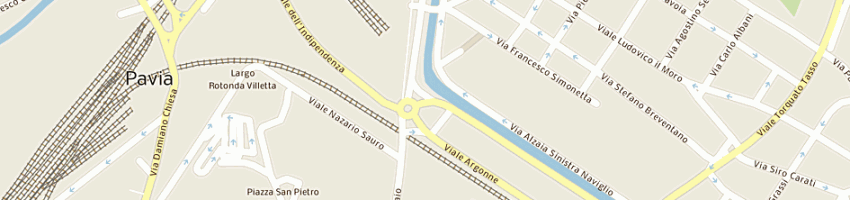 Mappa della impresa marchini cav santino di g marchini e c (snc) a PAVIA