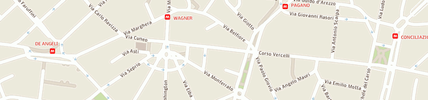 Mappa della impresa rg ricevimenti di gallo renato a MILANO