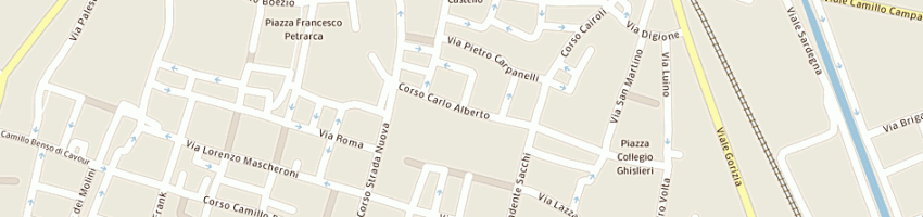 Mappa della impresa araldo cafe' snc di iorino fabio e c a PAVIA