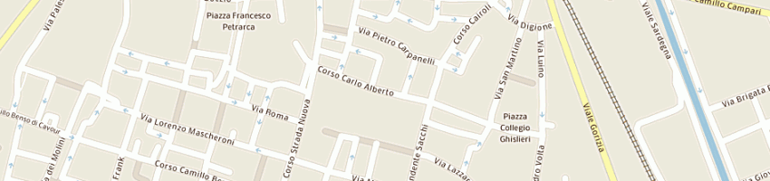 Mappa della impresa personaggi a PAVIA