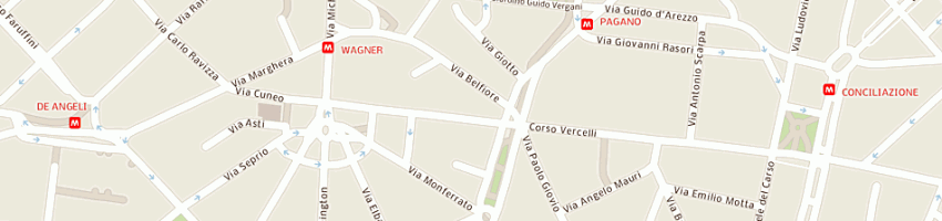 Mappa della impresa t stars srl a MILANO