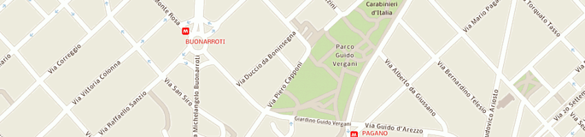 Mappa della impresa arcoss srl a MILANO