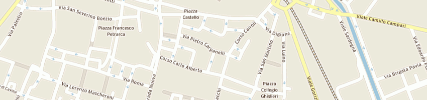 Mappa della impresa de piceis polver andrea a PAVIA