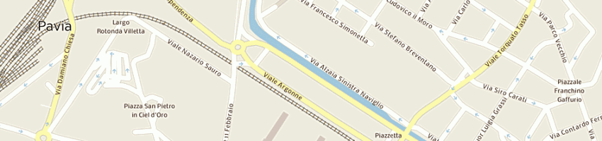 Mappa della impresa ristorante pizzeria lo scoglio a PAVIA