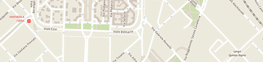 Mappa della impresa bellisario fitness center srl a MILANO