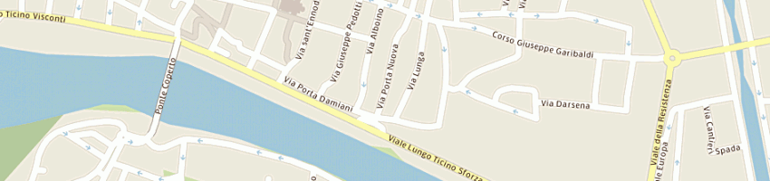 Mappa della impresa municipio asili nido a PAVIA