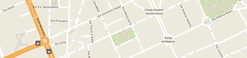 Mappa della impresa carrozzeria sara sas di della corte carmine e c a MILANO