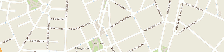 Mappa della impresa studio sfera sas di tullio menga e c a MILANO