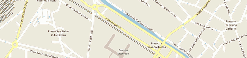 Mappa della impresa bottiglieria castello di bastia angela a PAVIA