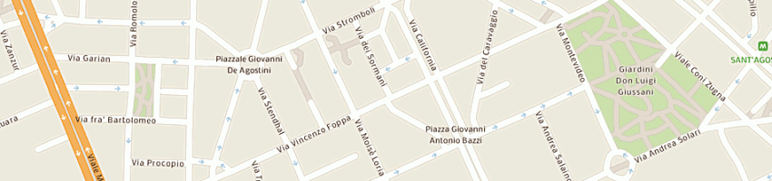 Mappa della impresa yadel srl a MILANO