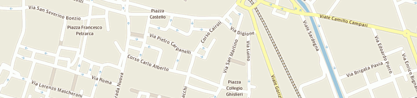 Mappa della impresa arella e c (spa) a PAVIA