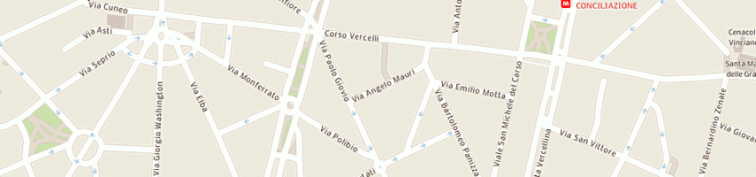 Mappa della impresa ambros saro spa a MILANO