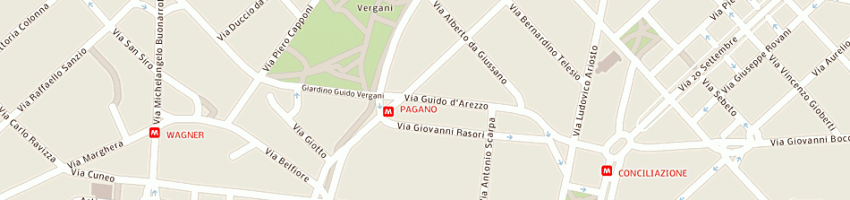 Mappa della impresa pierini ing urbano a MILANO