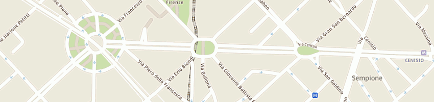 Mappa della impresa bsa (sas) a MILANO