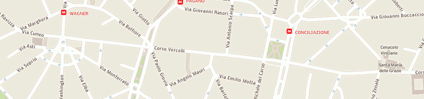 Mappa della impresa moira (srl) a MILANO