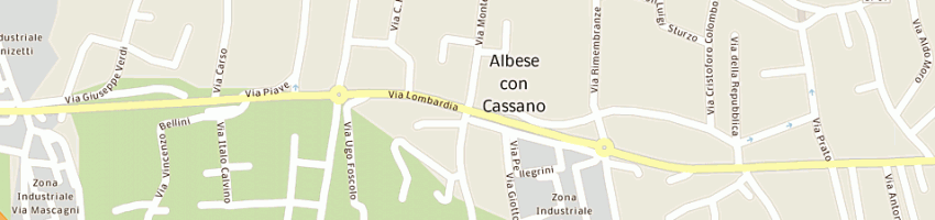 Mappa della impresa binda motoriparazioni di binda roberto a ALBESE CON CASSANO