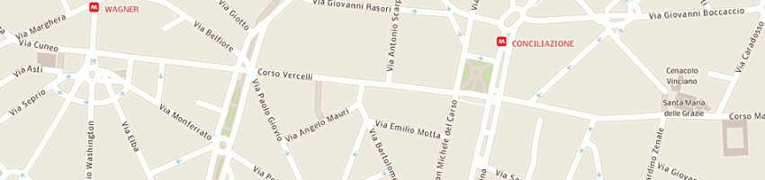 Mappa della impresa studio di architettura associato alberti matti ferrari a MILANO