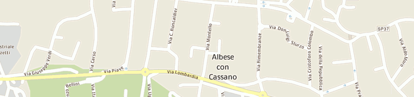 Mappa della impresa frigerio francesco a ALBESE CON CASSANO
