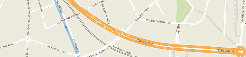 Mappa della impresa trony srl a MILANO