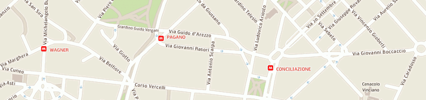 Mappa della impresa immobiliare rasori prima di toscano claudio e c sas a MILANO