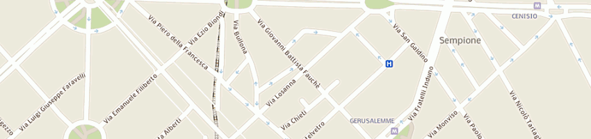 Mappa della impresa studio ingegneria commerciale immobiliare srl a MILANO