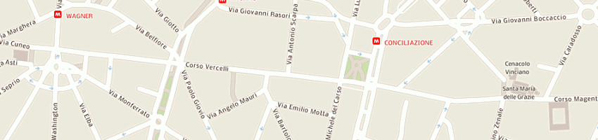 Mappa della impresa edizioni melograno srl a MILANO