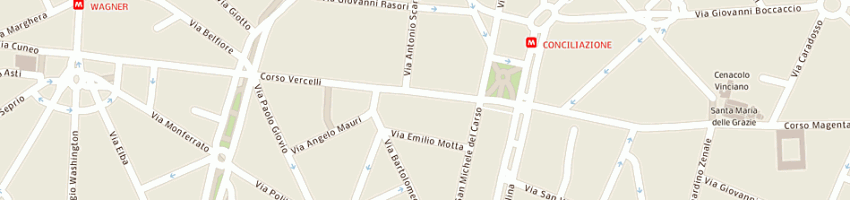 Mappa della impresa luigi verga orologi e c srl a MILANO