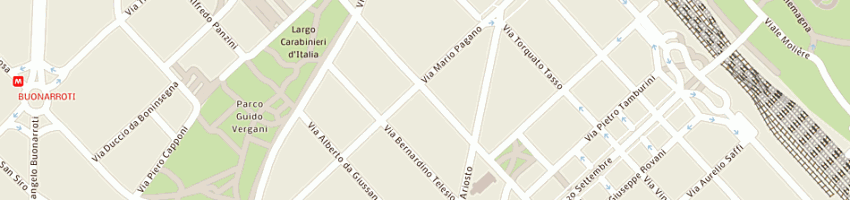 Mappa della impresa pg e partners a MILANO