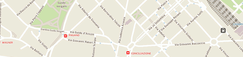 Mappa della impresa antonio berardi srl a MILANO