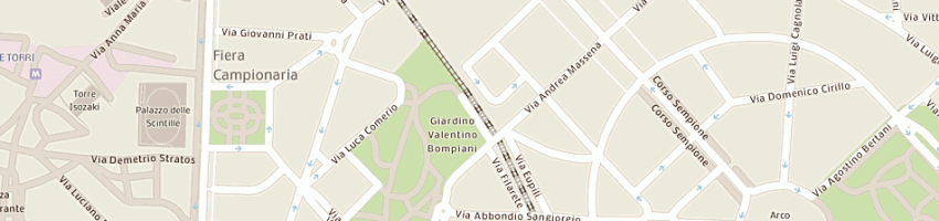Mappa della impresa poretti daniele a MILANO