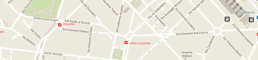 Mappa della impresa studio architettura fiorica francesco a MILANO